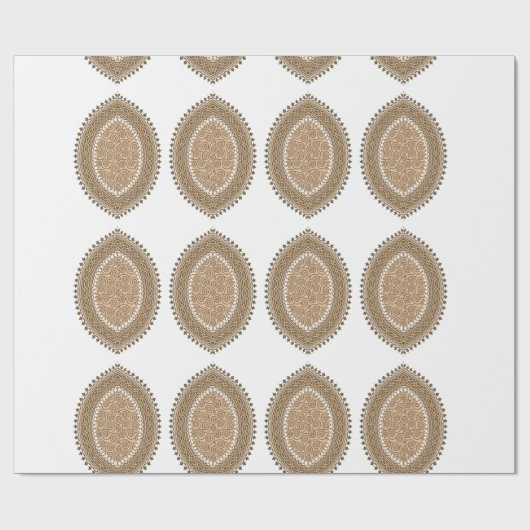 Een rechthoekig tapijt met een ingewikkelde geomet cadeaupapier (Vlak)