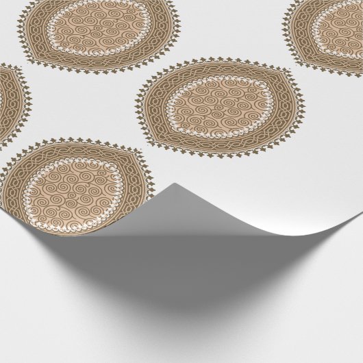 Een rechthoekig tapijt met een ingewikkelde geomet cadeaupapier (Hoek)