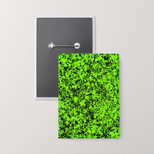 Een rechthoekige pin met afbeelding van mijn abstr button (Voorkant / Achterkant)