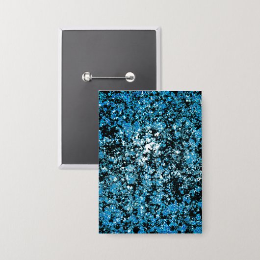 Een rechthoekige pin met afbeelding van mijn abstr button (Voorkant / Achterkant)