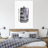 Een rechtopstaand vaartuig canvas afdruk (Insitu (Slaapkamer))