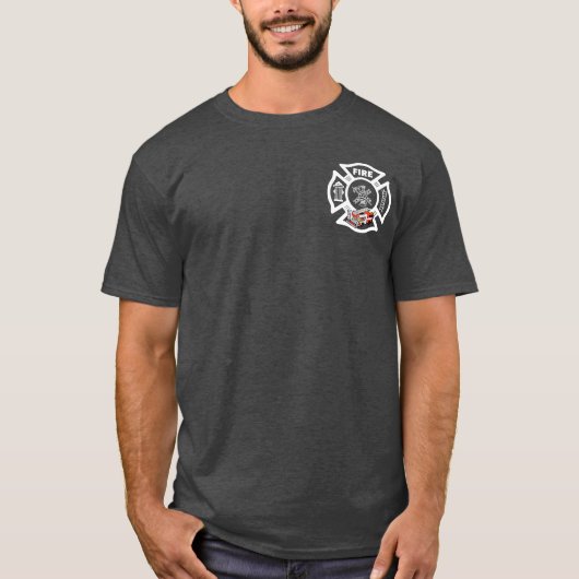 Een Red Fire Truck Rescue T-Shirt (Voorkant)
