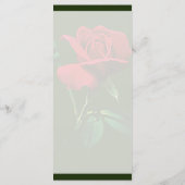 Eén Red Rosebud-menu... Menu (Achterkant)