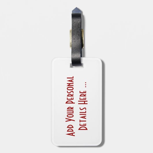 Eén Red Strawberry cd ltcna Bagagelabel (Achterkant verticaal)