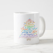 Een redder is Born Luke 2-11 mokken met kerstbomen (Voorkant rechts)