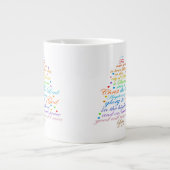 Een redder is Born Luke 2-11 mokken met kerstbomen (Voorkant)