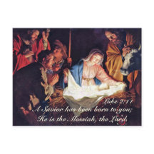 Een redder is geboren Luke 2:11 kerstfeest.