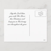 Een redder is geboren Luke 2:11 kerstfeest. Feestdagenkaart (Achterkant)