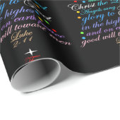 Een redder is geboren Luke 2-11 kerstinpakken Cadeaupapier (Rol Hoek)