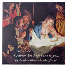 Een redder is geboren Luke 2, kerstnativiteit