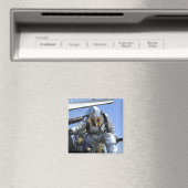 Een reddingsboor wordt uitgevoerd in de cockpit magneet (Insitu (Vaatwasser))