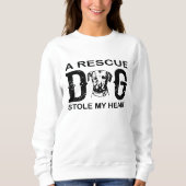 Een reddingshond Steal My Heart Hondenliefhebber D Trui (Voorkant)