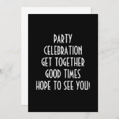 EEN REDEN VOOR CELEBRATE-INVITATIE KAART (Voorkant / Achterkant)