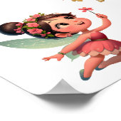 Een reeks magische kleine cartoon feeën poster (Hoek)