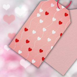 Een reeks Petite Hearts Valentijns Cadeaulabel