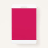 Een reeks rode en roze bloemen met weelderige groe badge (Achterkant)