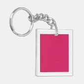 Een reeks rode en roze bloemen met weelderige groe sleutelhanger (Voorkant Links)