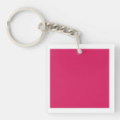 Een reeks rode en roze bloemen met weelderige groe sleutelhanger (Voorkant)