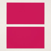 Een reeks rode en roze bloemen met weelderige groe visitekaartje (Voorkant /achterkant)