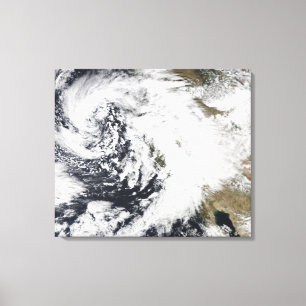 Een reeks sterke stormen met felle winden 2 canvas afdruk