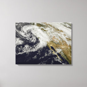 Een reeks sterke stormen met felle winden 2 canvas afdruk