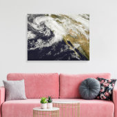 Een reeks sterke stormen met felle winden canvas afdruk (Insitu (Woonkamer))