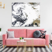 Een reeks sterke stormen met felle winden canvas afdruk (Insitu (Woonkamer))