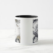 Een reeks sterke stormen met felle winden mok (Midden)