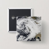 Een reeks sterke stormen met felle winden vierkante button 5,1 cm (Voorkant /achterkant)