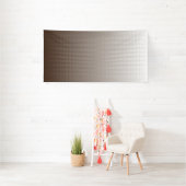 Een reeks van bruine en witte strepen gerangschikt spandoek (Insitu)