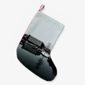 Een reflectie in het water kleine kerstsok (Voorkant (Hangend))