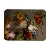 Een regeling met bloemen, 19e eeuw magneet (Horizontaal)