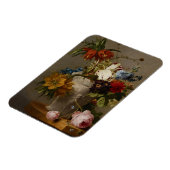 Een regeling met bloemen, 19e eeuw magneet (Linkerzijde)