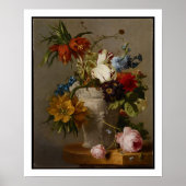 Een regeling met bloemen, 19e eeuw poster (Voorkant)