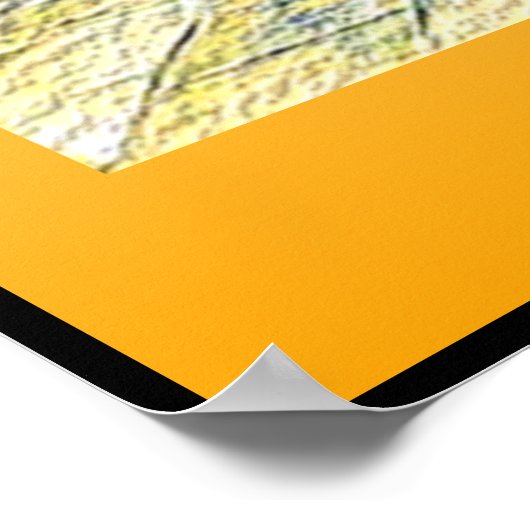 Een regenachtige dag in Boston Poster (Hoek)