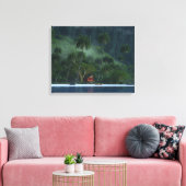 Een regenachtige dag in het paradijs canvas afdruk (Insitu (Woonkamer))