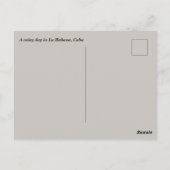 Een regenachtige dag in La Habana Briefkaart (Achterkant)