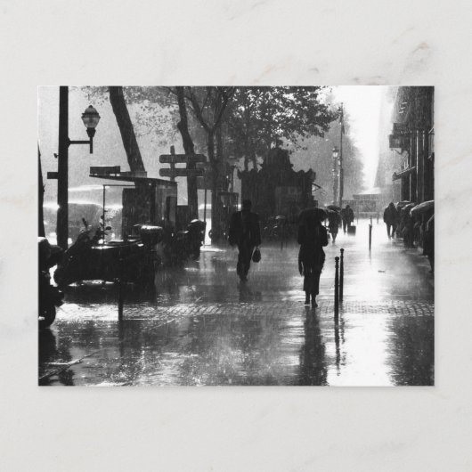 Een regenachtige dag in Parijs Briefkaart (Voorkant)