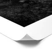 Een regenachtige dag in Texas in het zwart-wit Poster (Hoek)