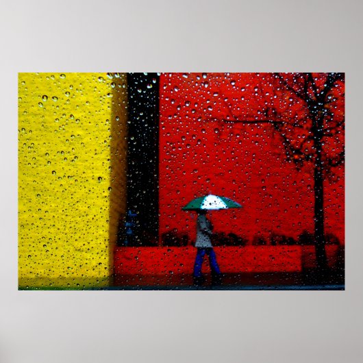Een regenachtige dag poster (Voorkant)