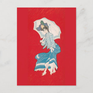 Een regenachtige madeliefje (1905) Grijze Litho. C Briefkaart