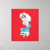 Een regenachtige madeliefje (1905) Grijze Litho. C Canvas Afdruk (Voorkant)