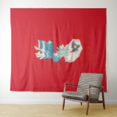 Een regenachtige madeliefje (1905) Grijze Litho. C Wandkleed (In Situ (horizontaal))