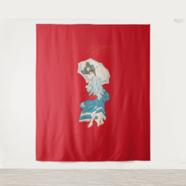 Een regenachtige madeliefje (1905) Grijze Litho. C Wandkleed