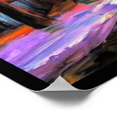 Een regenachtige nachtwandeling poster (Hoek)