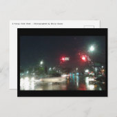 Een regenachtige startpunt briefkaart (Voorkant / Achterkant)