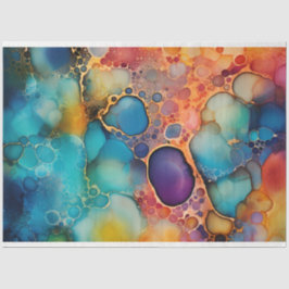 Een Regenboog Alcohol Ink Series Design 10 Tissuepapier