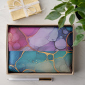 Een Regenboog Alcohol Ink Series Design 3 Tissuepapier (Geschenk)