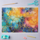 Een Regenboog Alcohol Inkt Serie Ontwerp 7 Tissuepapier (Craft)