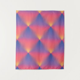 Een regenboog op zonsondergang wandkleed